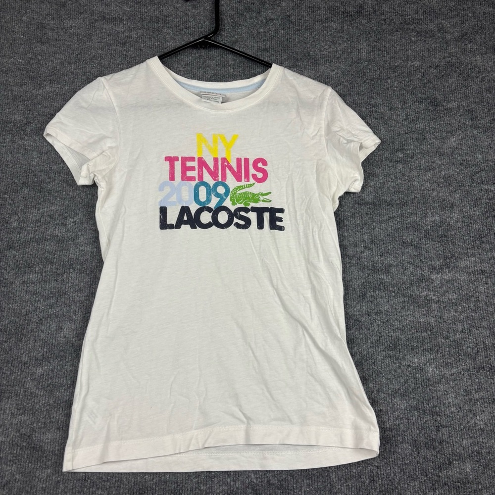 Lacoste Sport NY Tennis 2009 Graphic Tee Size S